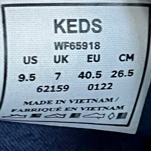 Keds Double Decker Mosaic Canvas Slip-On Sneaker - Blue/White - 9.5 - Picture 13 of 13